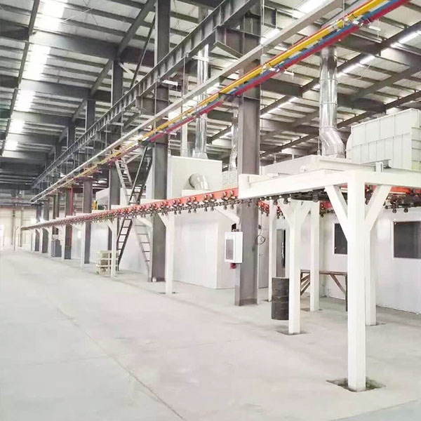 Automatic paint assembly line for die forging chain