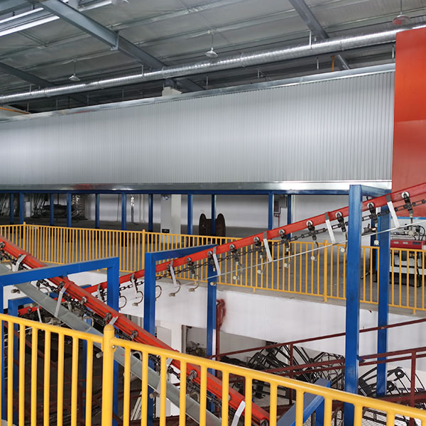 Spray coating assembly line